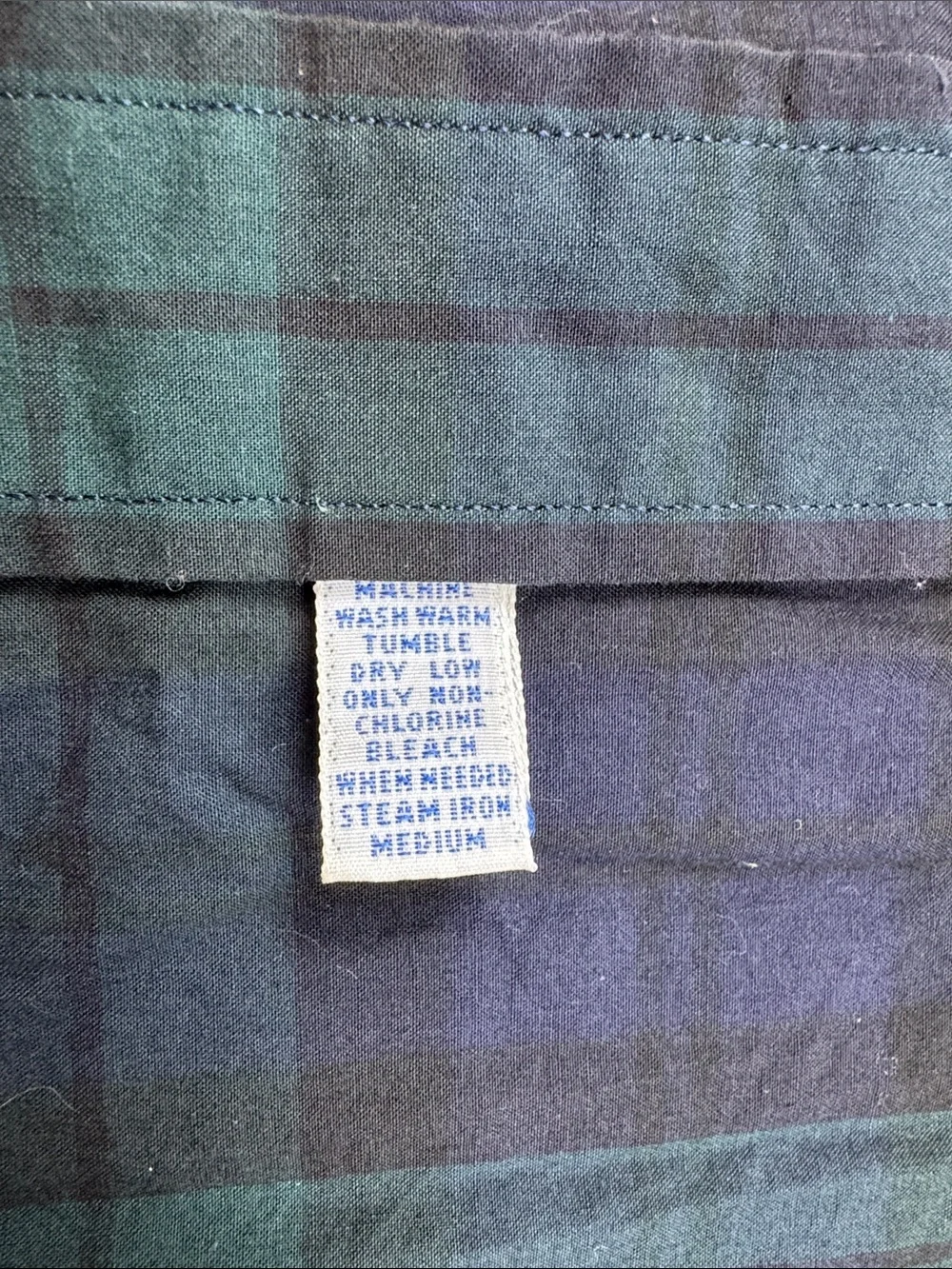 Ralph Lauren Men’s Medium Blackwatch Plaid Button Down Shirt Crest Logo Cotton